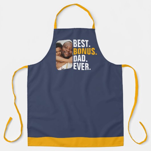 最高のパーソナライズされた賞与パパ エプロン (正面)