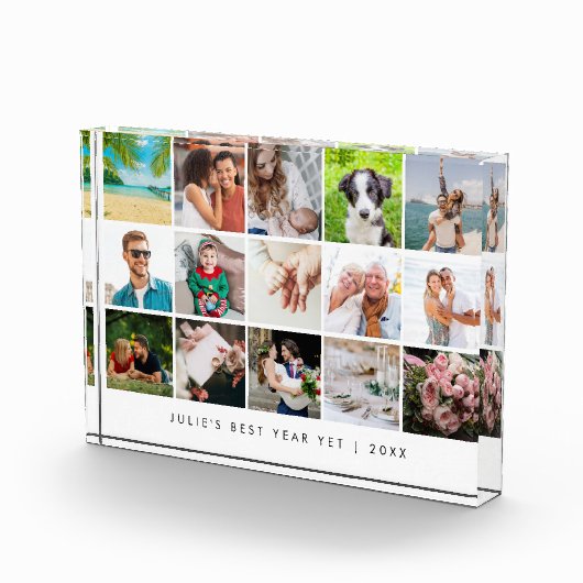 最高のパーソナライズされた15年度未コレージ フォトブロック (右)