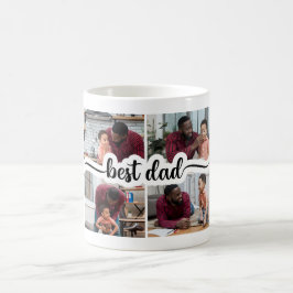 最高のパーソナライズされた4 Photo Collage コーヒーマグカップ