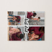 最高のパーソナライズされた4 Photo Collage ジグソーパズル (横)