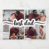 最高のパーソナライズされた4 Photo Collage スパークリングワインラベル (シングルラベル)