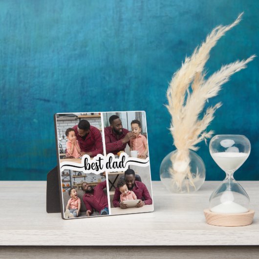 最高のパーソナライズされた4 Photo Collage フォトプラーク (インサイチュ)