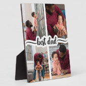 最高のパーソナライズされた4 Photo Collage フォトプラーク (側面)