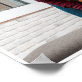 最高のパーソナライズされた4 Photo Collage ポスター (角)