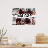 最高のパーソナライズされた4 Photo Collage ポスター (キッチン)