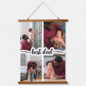 最高のパーソナライズされた4 Photo Collage 吊り下げ型タペストリー (正面)