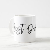 最高のパーソナライズされた・エバモダンー・スクリプト コーヒーマグカップ (正面左)