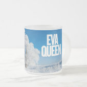 最高のパーソナライズされた – 感謝祭マグカップ» フロストグラスマグカップ (正面右)