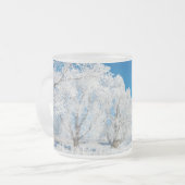 最高のパーソナライズされた – 感謝祭マグカップ» フロストグラスマグカップ (正面左)