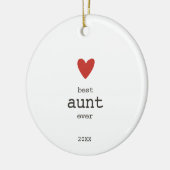 最高のパーソナライズされたEVERタイプモダンラフォント セラミックオーナメント (左)