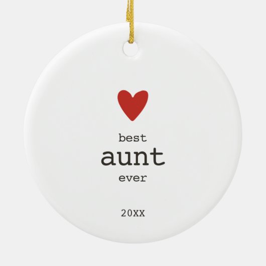 最高のパーソナライズされたEVERタイプモダンラフォント セラミックオーナメント (裏面)