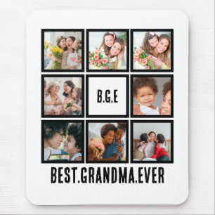 最高のパーソナライズされたGramona Ever 8 Photo Collage T-S マウスパッド