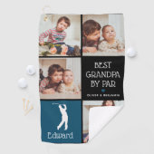 最高のパーソナライズされたGrandpa by Par Photo Gift ゴルフタオル (インサイチュ)