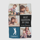 最高のパーソナライズされたGrandpa by Par Photo Gift ゴルフタオル (正面)