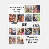 最高のパーソナライズされたOlums Ever 12写真コラージュ フリースブランケット (正面)