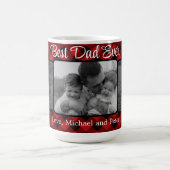 最高のパーソナライズされたPlaidパターン コーヒーマグカップ (中央)