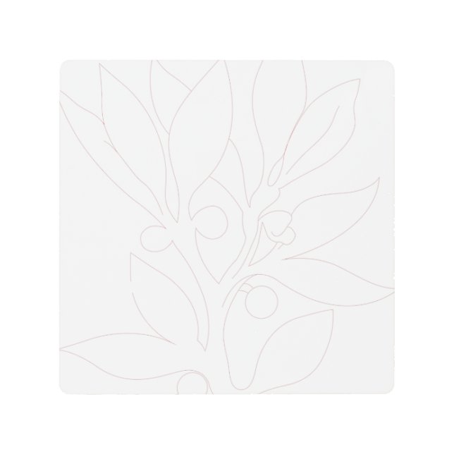 最高のパーソナライズ文字ロゴメタルウォールアート メタルプリント (正面)