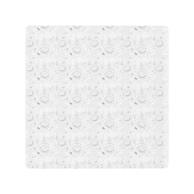 最高のパーソナライズ文字ロゴメタルウォールアート メタルプリント (正面)