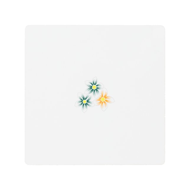 最高のパーソナライズ文字ロゴメタルウォールアート メタルプリント (正面)