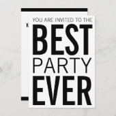 最高のパーティー 招待状 (正面/裏面)