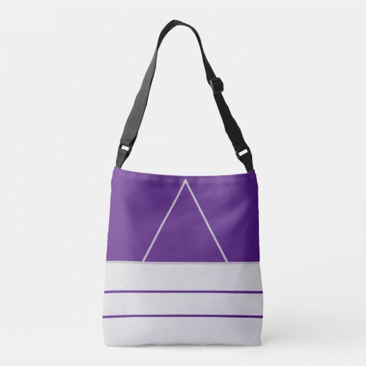 最高のパープルカラー クロスボディバッグ (裏面)