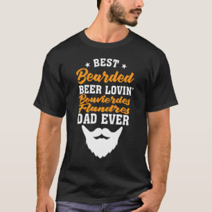 最高のヒゲのあるビール好きのペンブロークウェルシュコーギーのパパ Tシャツ