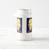 最高のビエールガングロフヴィンテージリキュールラベル ビールジョッキ (正面左)