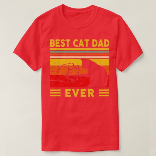 最高のビーガン猫パパever1 tシャツ (デザイン正面)