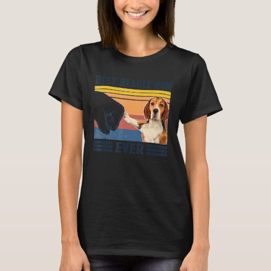 最高のビーグル母 Tシャツ (正面)