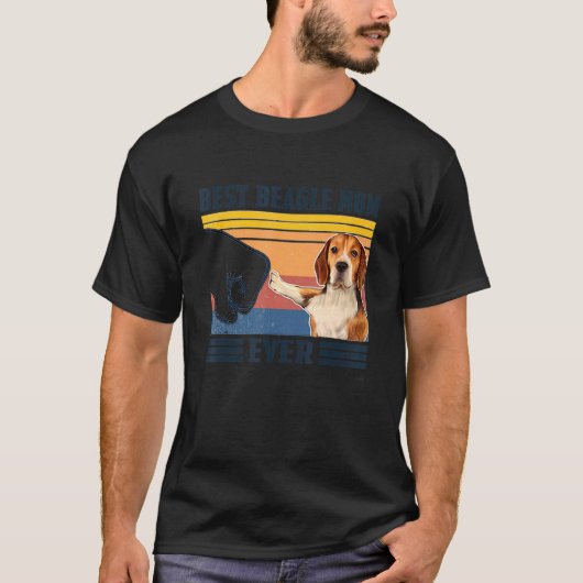 最高のビーグル母 Tシャツ (正面)