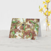 「最高のピザ」グッドウェルカード カード (黄色い花)