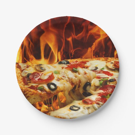 最高のピザ ペーパープレート (正面)