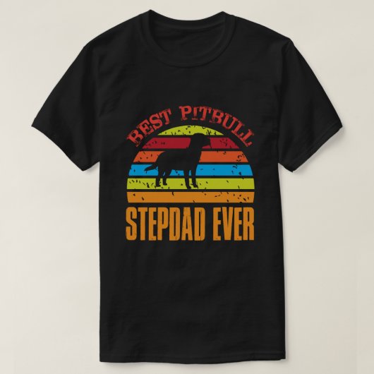 最高のピットブルSTEPDADのヴィンテージ Tシャツ (デザイン正面)