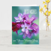 最高のフィッシュ，名刺春の花 カード (黄色い花)