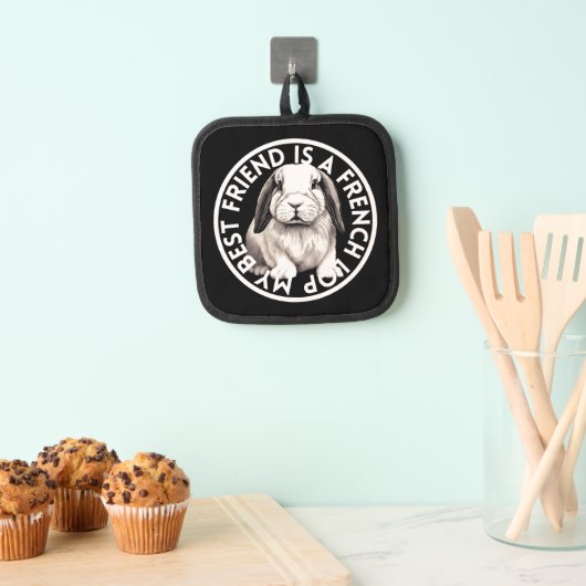 最高のフランスのLopウサギ 鍋敷き (インサイチュ (吊り下げ))