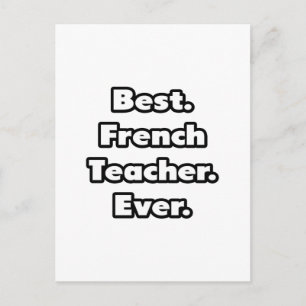 最高のフランス語教師。永遠に。 ポストカード