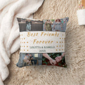 最高のフレンズフォーエバーカスタムフォトコラージュ枕 クッション (ブランケット)