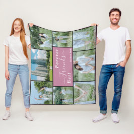 最高のフレンズフォーエバーカスタムフォトフリースブランケット フリースブランケット