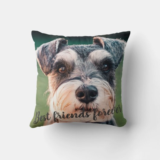 最高のフレンズフォーエバーカスタムペットドッグ写真 クッション (裏面)