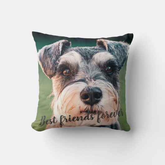 最高のフレンズフォーエバーカスタムペットドッグ写真 クッション (正面)