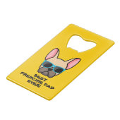 最高のフレンチデッド 父の日のプレゼント クレジットカード栓抜き (正面アングル)