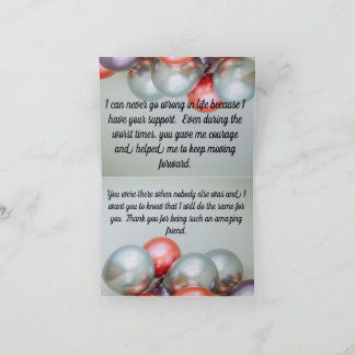 最高のフレンドサンキューカード  サンキューカード