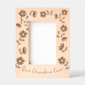 最高のフローラ レーザー彫刻フレーム (正面)