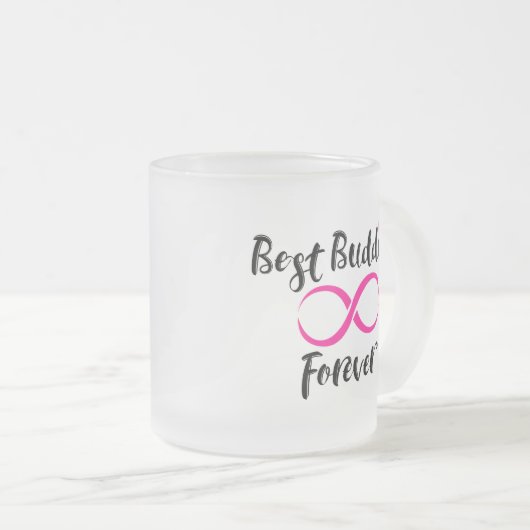 最高のブディーズタイポグラフィ フロストグラスマグカップ (正面右)