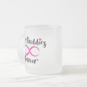 最高のブディーズタイポグラフィ フロストグラスマグカップ (正面左)