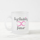 最高のブディーズタイポグラフィ フロストグラスマグカップ (左)