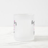最高のブディーズタイポグラフィ フロストグラスマグカップ (中央)