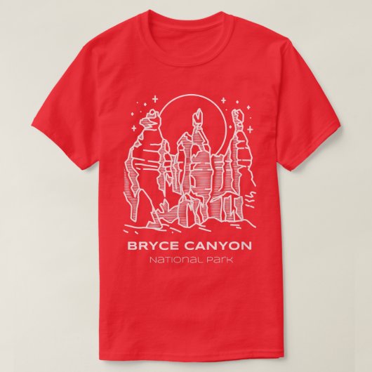 最高のブライスキャニオン国立公園ハイキング Tシャツ (デザイン正面)