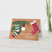 最高のプレゼント。カスタマイズ可能 シーズンカード (正面)