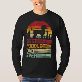 最高のプードルパパ 父の日ギフト レトロ ヴィンテージ メンズ Tシャツ